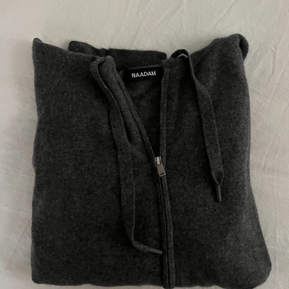 NAADAM Cashmere Zip Up Hoodie